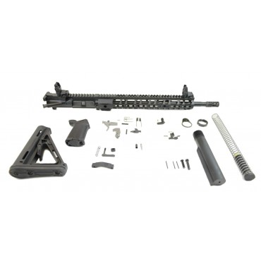 PSA 16" 5.56 NATO 1:7 Midlength Nitride 13.5" Lightweight M-Lok MOE EPT Rifle Kit w/ MBUS Sight Set