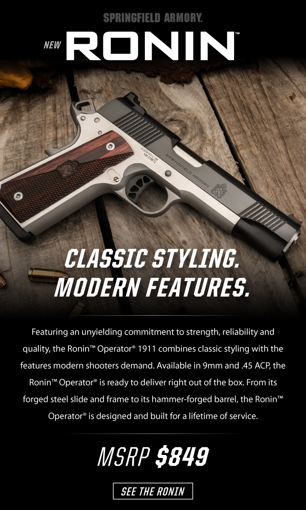 Introducing the 1911 Ronin Operator - Classic Styling. Modern Features.