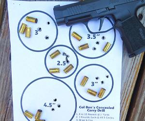 Concealed Carry Proficiency Drill Using Limited Rounds