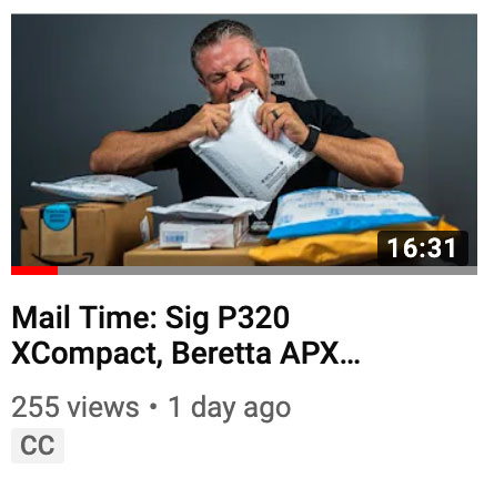 Mail Time: Sig P320 XCompact, Beretta APX Carry, Knives and Yoga Blocks?