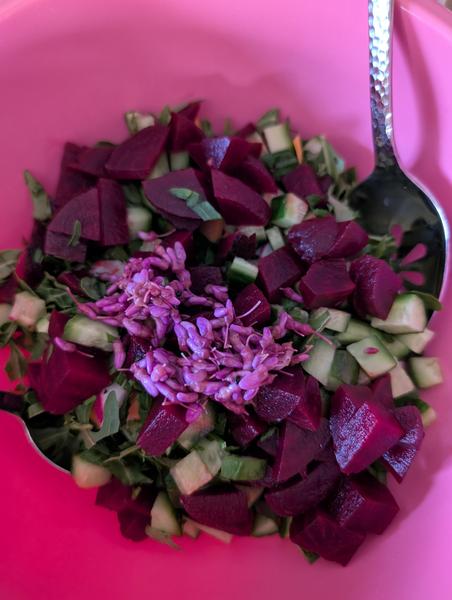 Foraged red buds