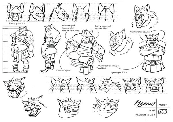 Hyena character design