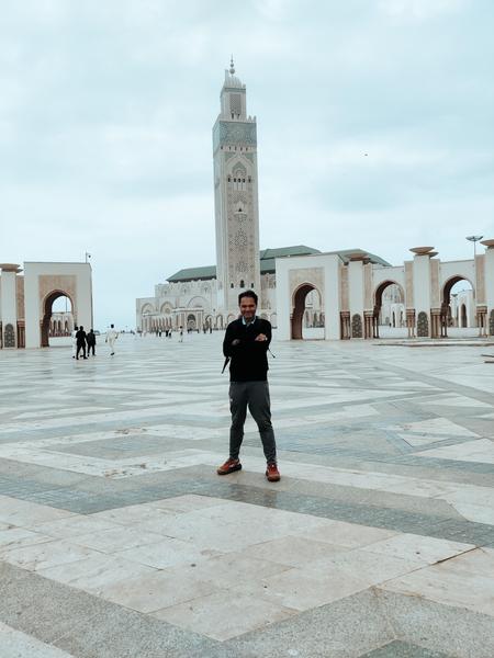 me outside Hassan II