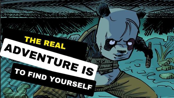 the real adventure is to find yourself