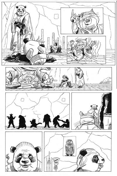 Battle Panda page 2 - inks