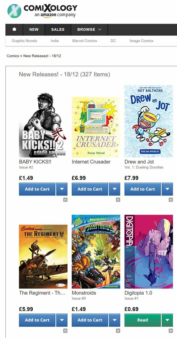 Digitopia is now live on Comixology