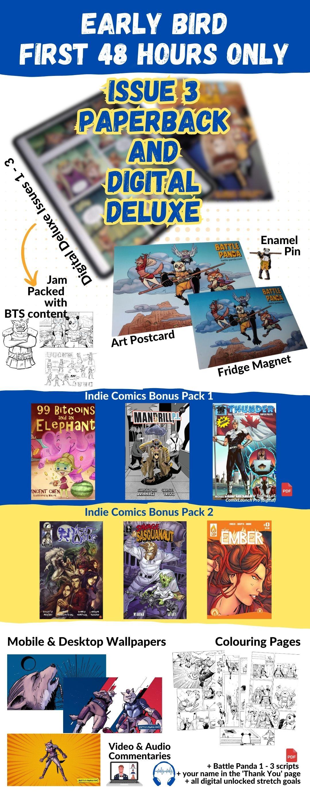 Battle Panda Early Bird poster - issue 3