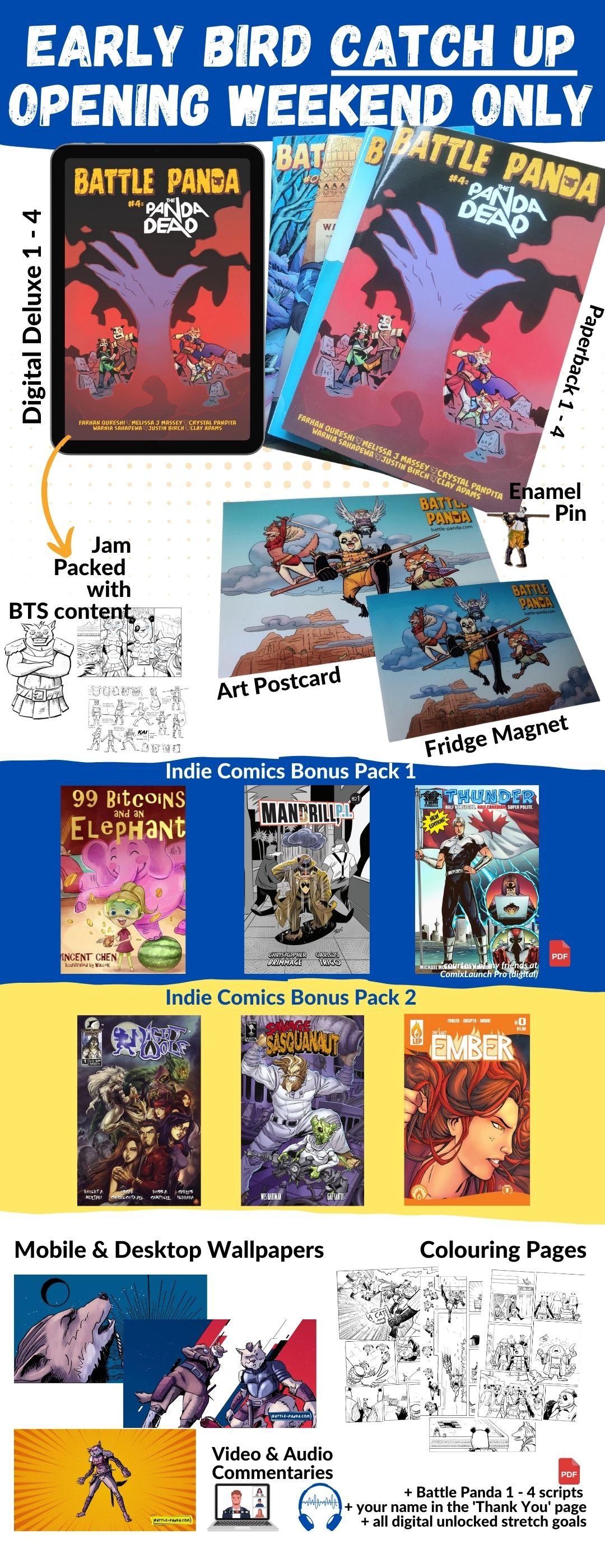 Early bird rewards 1 - 4