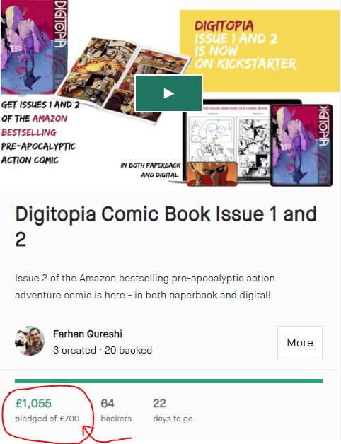 Kickstarter target reached