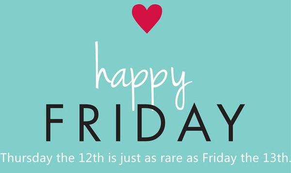 Happy Friday, Thursday the 12th is just as rare as Friday the 13th