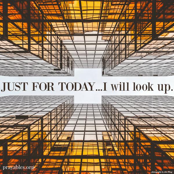 Just for today I will look up