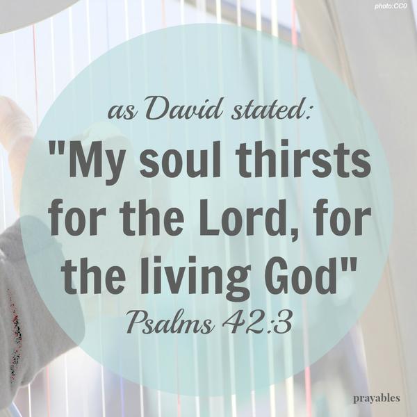 My Soul thirst for the Lord...