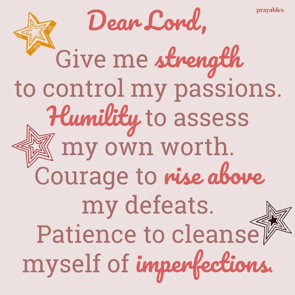 Cleanse Me of Imperfections