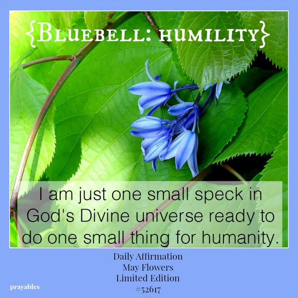 I am just one small speck in God's Divine universe...