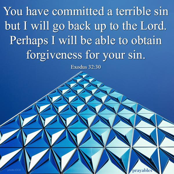 I will go back up to the Lord and ask forgiveness for your sins