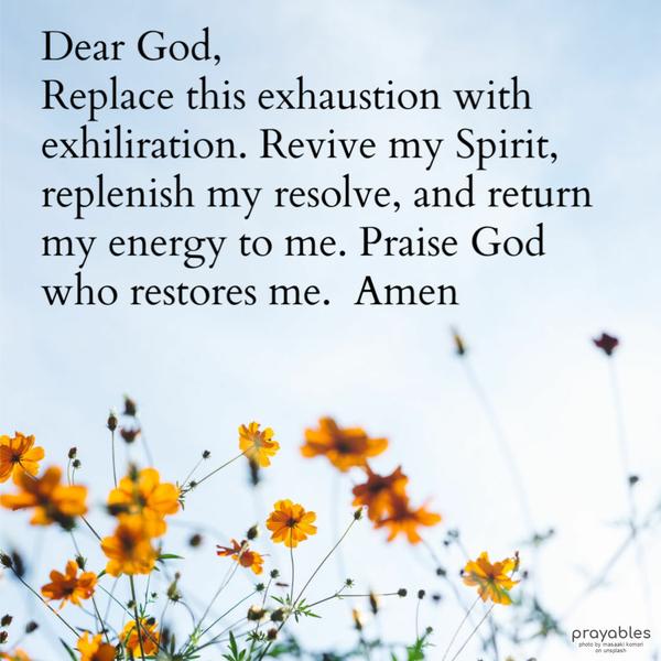 Dear God, Allow me prayer without worry, calm over tension, and peace of mind. Give me the power to say no to evil inclination and temptation
that does not benefit me. May the recitation of this prayer be enough to help me through the day.   Amen