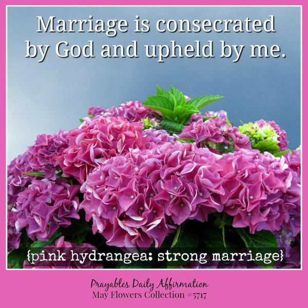 Marriage is consecrated