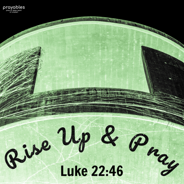 Luke 22:46 Rise up and pray.