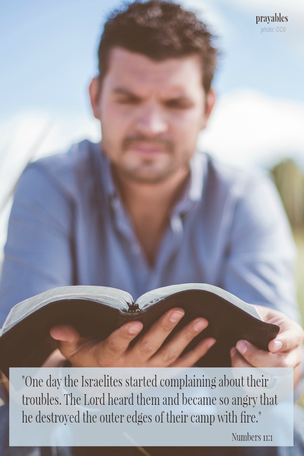 Stop complaining about your troubles.