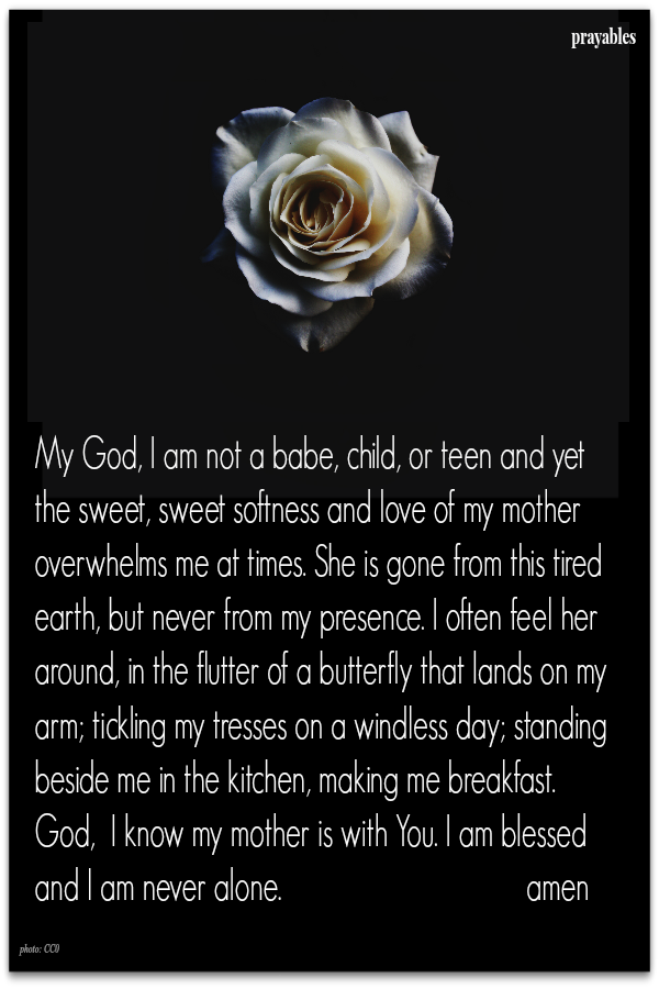 I am blessed and never alone.