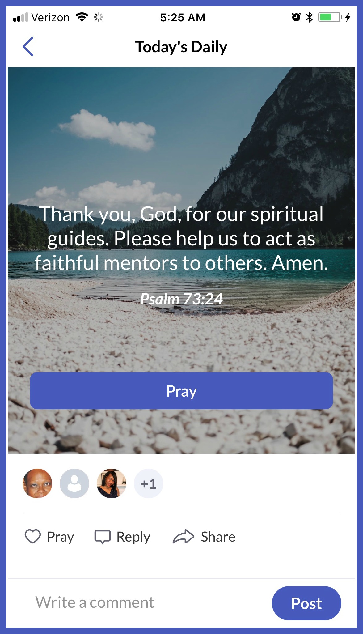 Pray screen shot