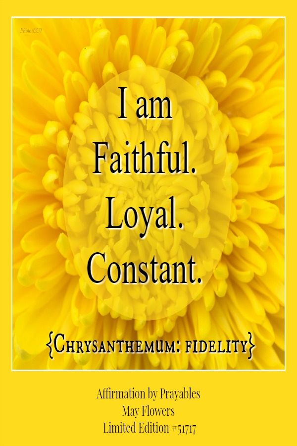 I am faithful, loyal, constant.