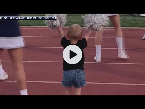 Pflugerville toddler nails cheerleading moves with big sister's team | FOX 7 Austin