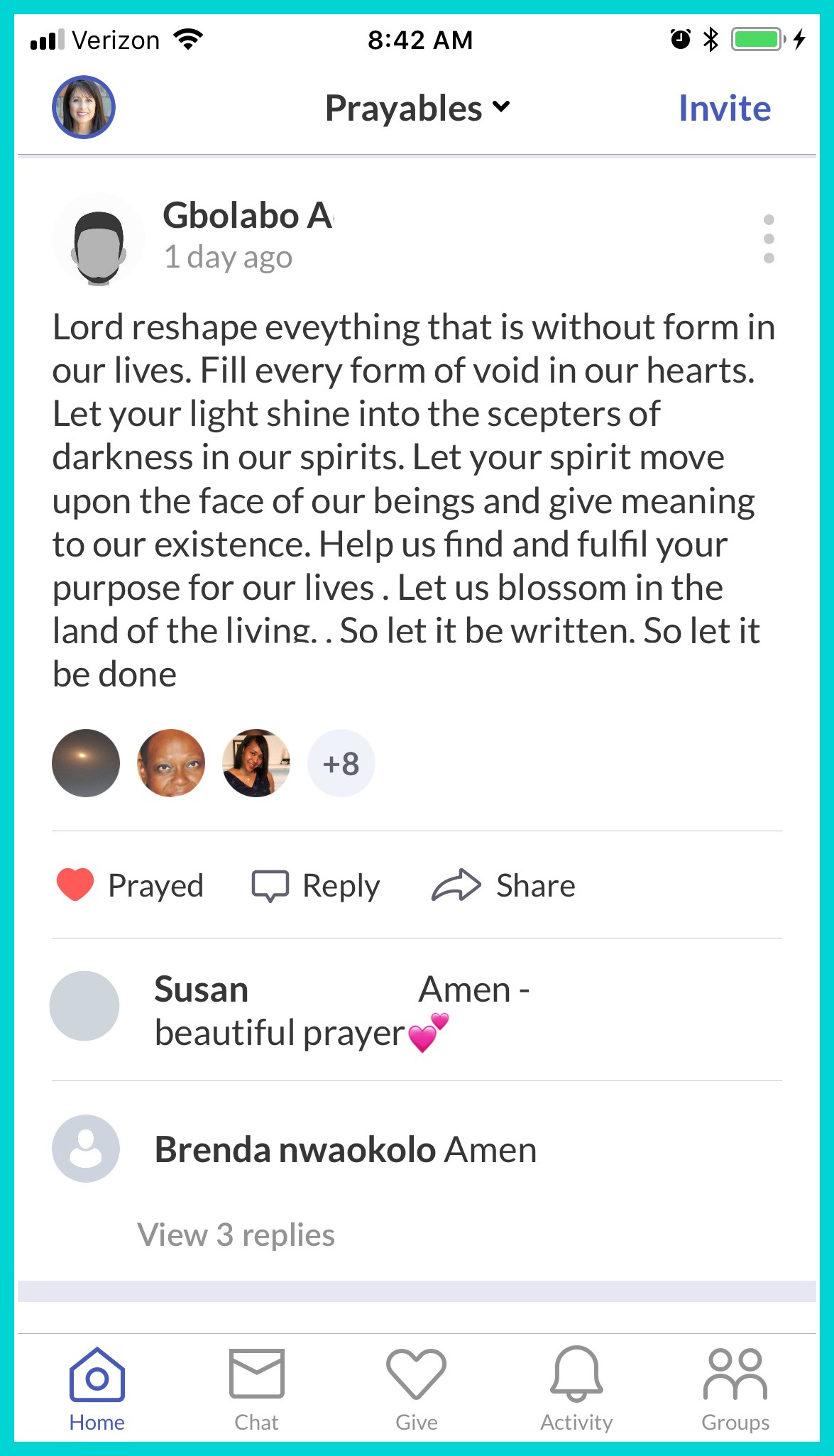 Lord reshape everything that is without form in our lives. Fill every form of void in our hearts. Let your light shine into the scepters of darkness in our spirits. Let your spirit move upon the face of our beings and give meaning to our
existences. Help us find and fulfil your purpose for our lives. Let us blossom in the land of the living. So let it be written. So let it be done.