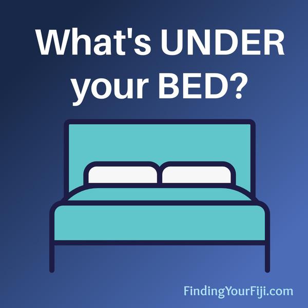 What's under your bed?  Find out more tips about the bedroom in my upcoming class!