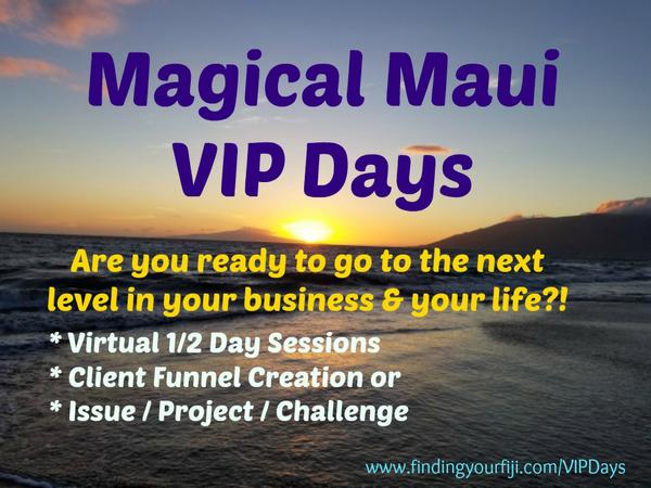  Magical Maui 1/2 day VIP sessions