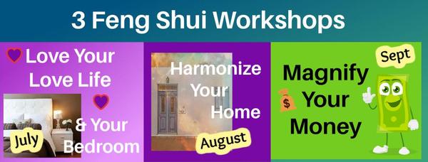 Register for all 3 Feng Shui classes and save $45! 