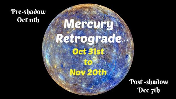 Mercury Retrograde is upon us. Learn Dates and what to focus on. 