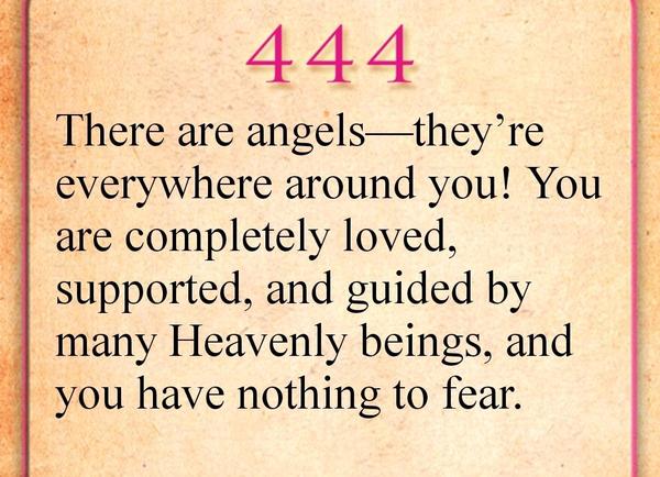 444 There are angels around you!