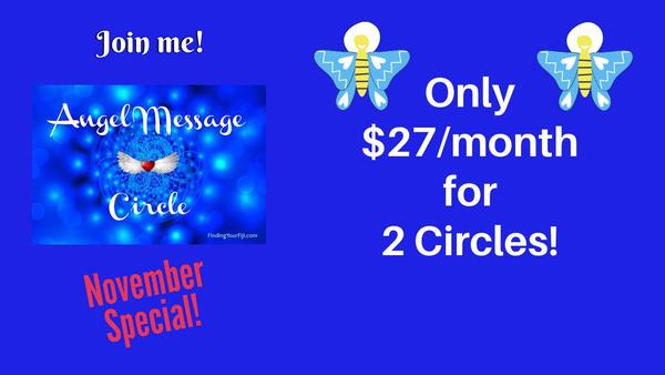 Join the Angel Message Circle in November for a special personal reading video