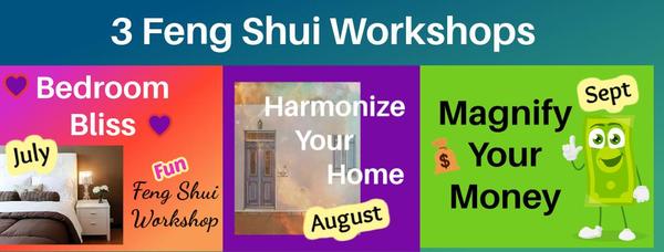 Register for all 3 Feng Shui classes and save $45! 