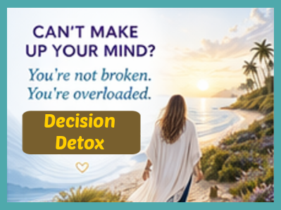 Register and watch the Angel Frequency masterclass to receive my brand-new Decision Detox. 