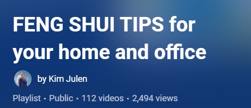 Feng Shui Tips YouTube Playlist