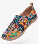 Floral Art Sneaker Painted Canvas Slip-On