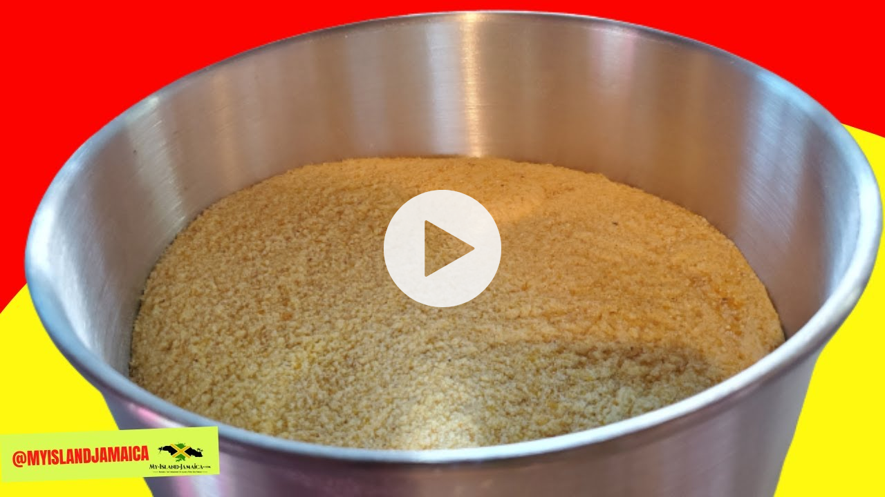 🌽 Home-Made CORN FLOUR (Made Easy) with BONUS Cornflour Porridge 😋 #jamaicanfood