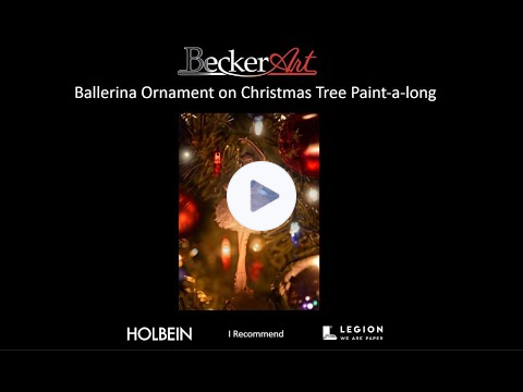 BeckerArt Ballerina Ornament and Christmas Tree Paint-a-long