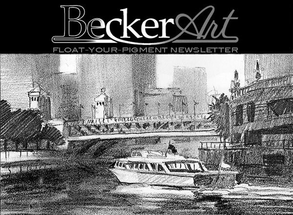 BeckerArtLLC Float-Your-Pigment Newsletter