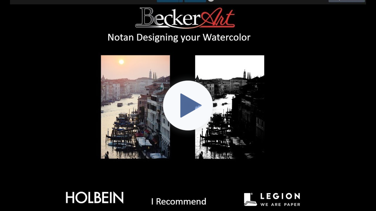 BeckerArt Notan Design Watercolor Tutorial Value Pattern