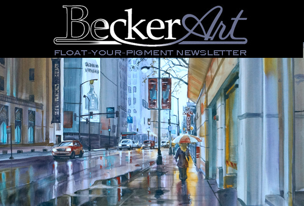 BeckerArtLLC Float-Your-Pigment Newsletter