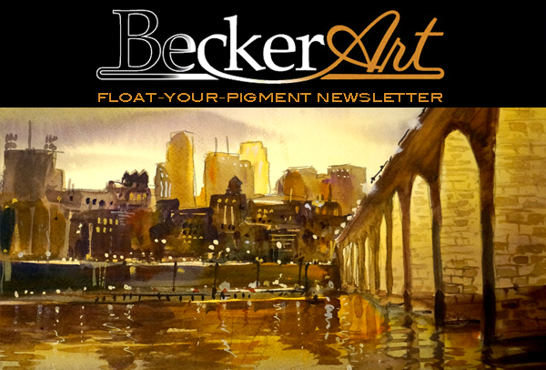 BeckerArtLLC Float-Your-Pigment Newsletter