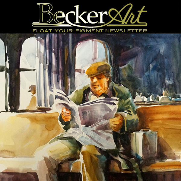 BeckerArtLLC Float-Your-Pigment Newsletter