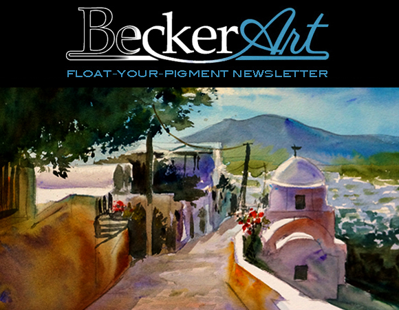 BeckerArtLLC Float-Your-Pigment Newsletter