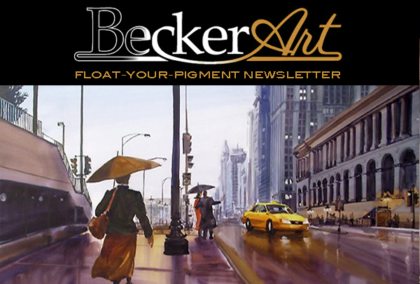 BeckerArtLLC Float-Your-Pigment Newsletter