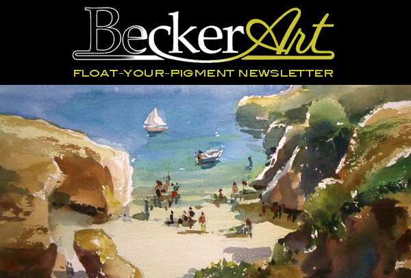 BeckerArtLLC Float-Your-Pigment Newsletter