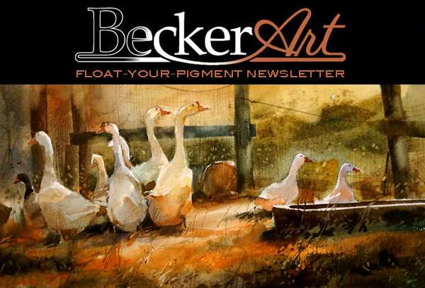 BeckerArtLLC Float-Your-Pigment Newsletter