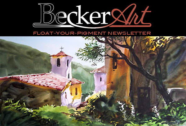 BeckerArtLLC Float-Your-Pigment Newsletter